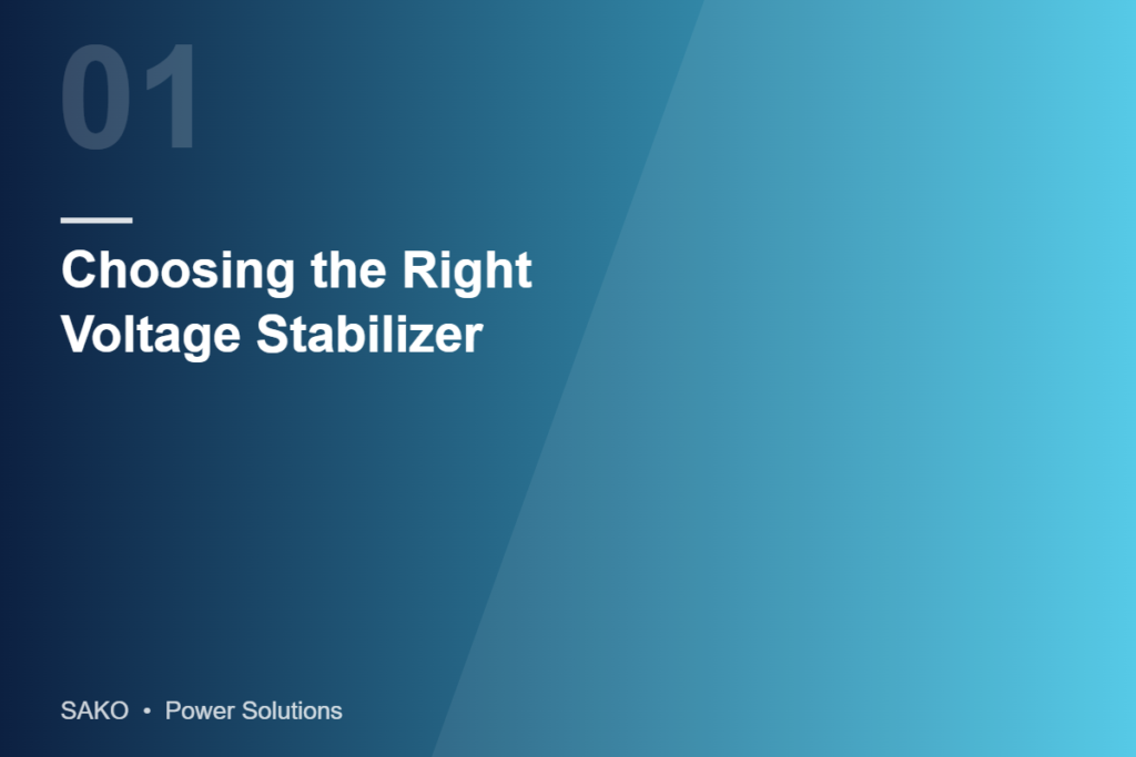Choosing the Right Voltage Stabilizer - Sako placeholder image